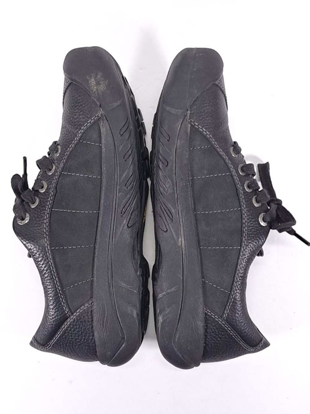 Keen Presidio Casual Shoes Women 10 Black Leather Walking Sneakers 1011400 - Picture 4 of 13